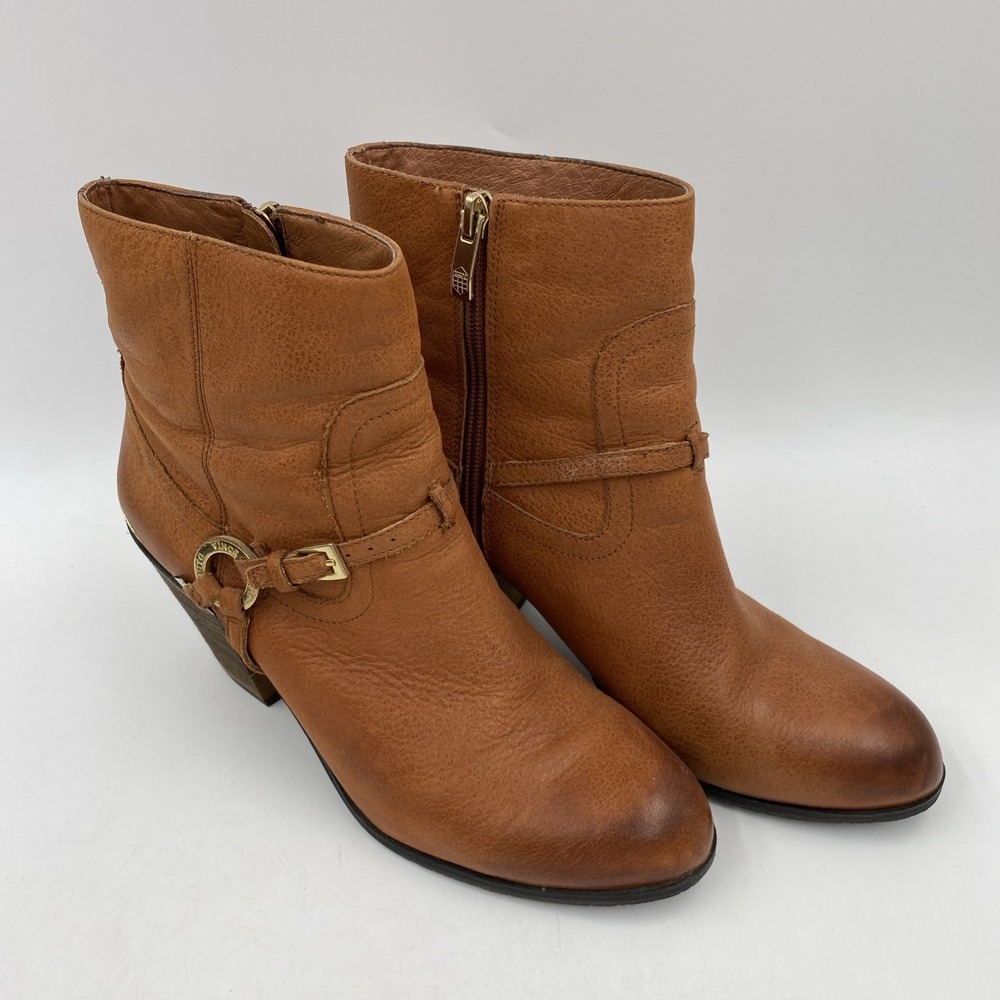 Vince Camuto‎ Women's "Gregger" Chestnut Brown Leather Boots Size 8.5M Going Out